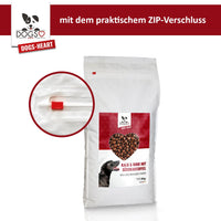 Kalb & Rind mit Süßkartoffel - Hundefutter trocken getreidefrei mit hohem Fleischanteil, glutenfrei - DOGS - HEART
