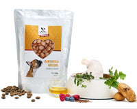 Hochwertige Zutaten: Kartoffel und Geflügel für Hundefutter