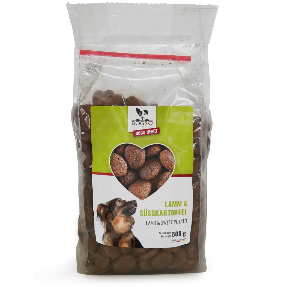 Futterproben 1 x 500g je Sorte (einmalig pro Kunde und Sorte 1 Futterprobe) - DOGS - HEART