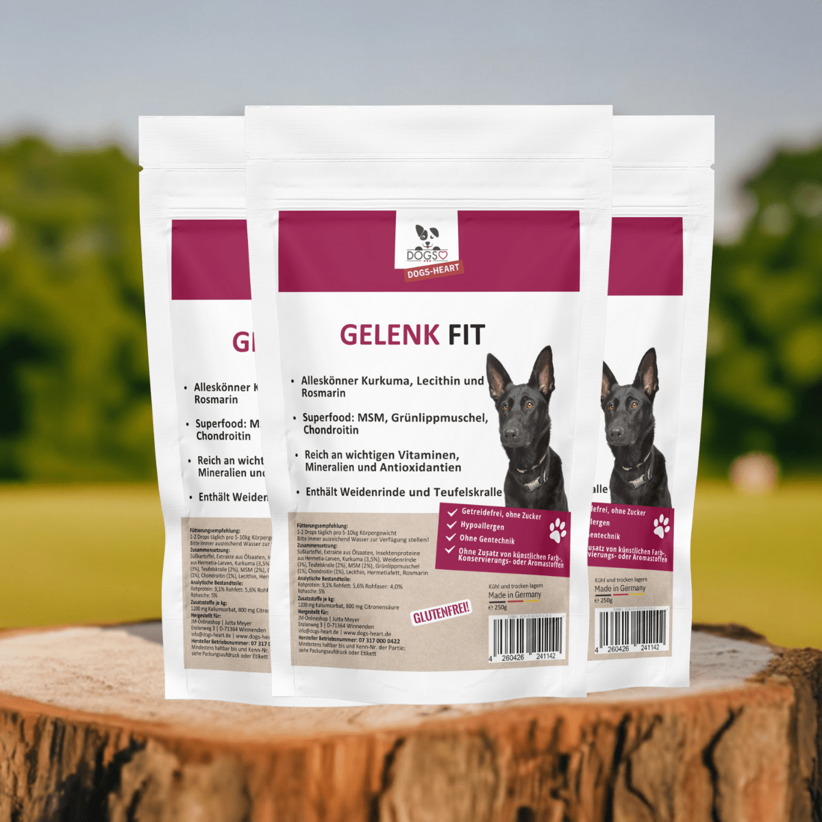Gelenk Fit - Drops Hund | Kaltgepresst mit Grünlippmuschel - DOGS - HEART - Funktionssnacks