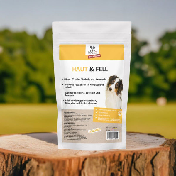 Haut & Fell Drops Hund | Kaltgepresste Snacks für Fellpflege - DOGS - HEART
