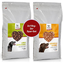 Lade das Bild in den Galerie-Viewer, Hundefutter MIX - 2 x 15kg - getreidefrei mit hohem Fleischanteil, glutenfrei - DOGS - HEART
