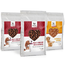 Lade das Bild in den Galerie-Viewer, Hundefutter MIX - 3 x 5kg - getreidefrei mit hohem Fleischanteil, glutenfrei - DOGS - HEART
