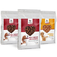 Hundefutter MIX - 3 x 5kg - getreidefrei mit hohem Fleischanteil, glutenfrei - DOGS - HEART