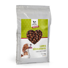 Lade das Bild in den Galerie-Viewer, Lamm &amp; Süßkartoffel - Hundefutter trocken getreidefrei mit hohem Fleischanteil, glutenfrei - DOGS-HEART - 5 kg Futterpackung
