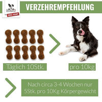 PARATIC Schutz-Snack für Hunde - mit Schwarzkümmelöl und Kokosöl - DOGS-HEART - Funktionssnacks | Leckerli Dosierung pro kg