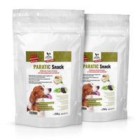 PARATIC Schutz-Snack für Hunde - mit Schwarzkümmelöl und Kokosöl - DOGS-HEART - Funktionssnacks | Leckerli 2 Packungen Set