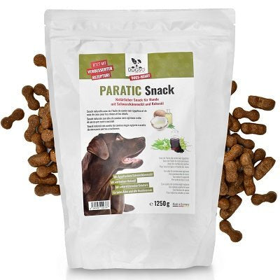 PARATIC Schutz-Snack für Hunde - mit Schwarzkümmelöl und Kokosöl - DOGS-HEART - Funktionssnacks | Leckerli Große Packung