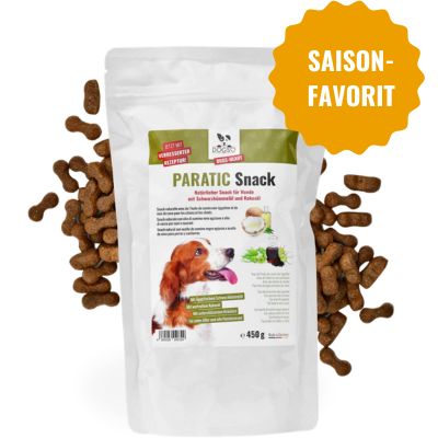 DOGS-HEART PARATIC Schutz-Snacks 450 g – Saison-Favorit, am häufigsten gekauft, Beutel mit Snackstücken