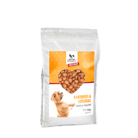 Premium Hundefutter Geflügel 15kg | Getreidefrei | Kleine Kroketten - DOGS - HEART - Trockenfutter