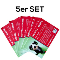 SOS Notfallkarten (5er Set) - Beschütze Deinen Hund im Notfall! - DOGS - HEART