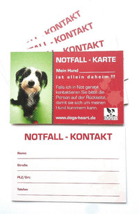 SOS Notfallkarten (5er Set) - Beschütze Deinen Hund im Notfall! - DOGS - HEART