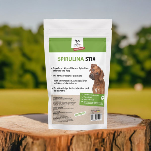 Spirulina STIX Hund | Zahnpflege Kaustangen getreidefrei - DOGS - HEART